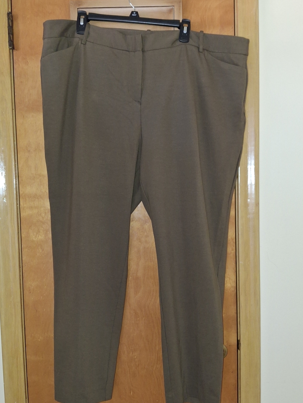 Liz Claiborne Olive Green Straight Leg Trousers